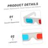 HOMSFOU 20pcs Movie Glasses Red-Blue Frames Display Glasses Accessories for Boys and Girls Party Lightweight Safe view 3