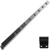 30 Hardwired Power Strip (NO Power Cord), 8 Vertical Tamper Resistant Outlets, with Ears (with mounting tabs on Both Ends), 15A (NOT a 20 Amp Unit), Black view 1