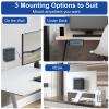 Maozhren Mini PC Mount Compatible with Beelink Mini PC Vesa Mount/Wall Mount/Under Desk, for S12 Pro, Mini S13, SER6 Pro/SER3/SER9, SEi12/EQ13 and More, with Holder view 3