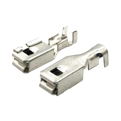 20/50/100 Pcs Auto Car Splices Wire Terminal DJ624B-D6.3B G211 Crimp Loose Pins Terminals Fuse Box Metal 6.3MM Pins Fit Compatible Automotive Connector(20 Pcs)