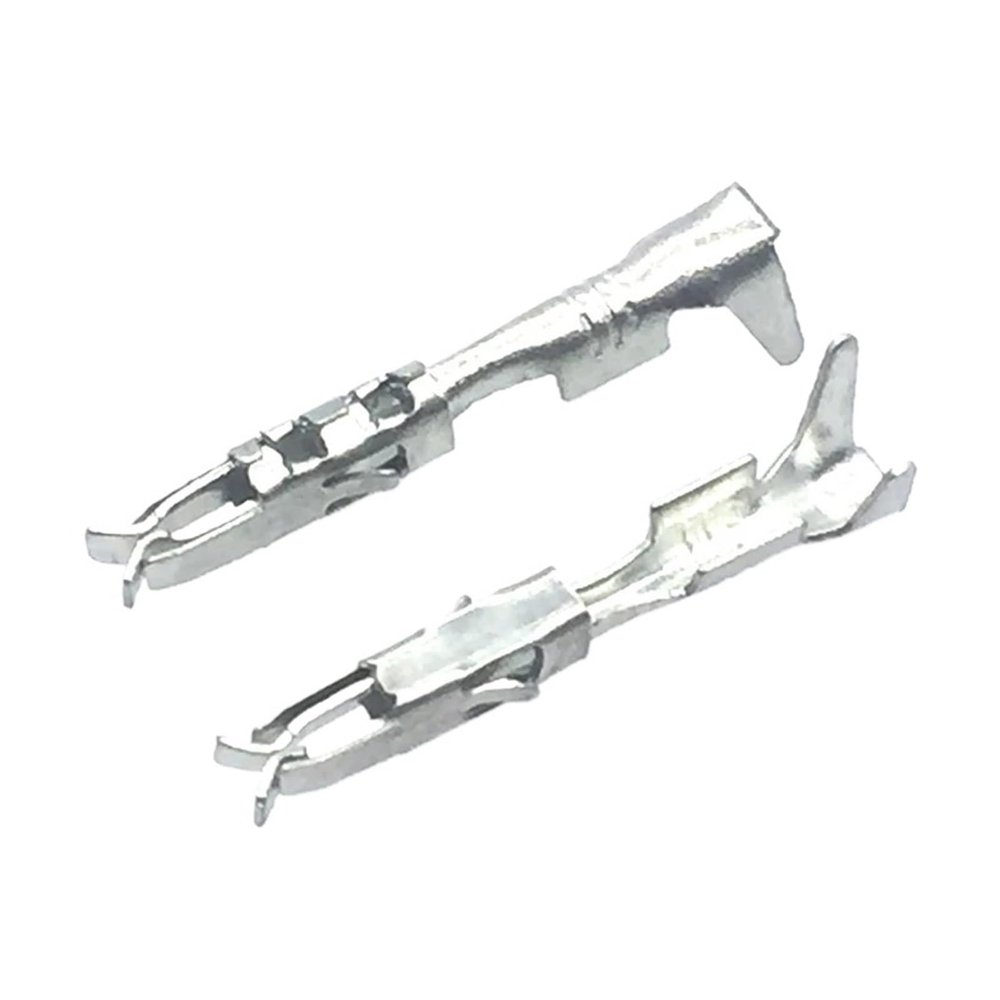 50/100/200 Pcs Auto Crimp Terminal Electrical Female Modified Pin Fit Compatible License Plate Lights 90764701 964274-2 928939-1(100 pcs)