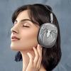 [4 in 1] Case Cover for AirPods Max Headphones (2024/2020) Ear Pad Case Cover/Headband Cover/Ear Cups with 3D Spider Chrome Emblems Badges for Apple AirPods Max Headphones (Black Case Sets) view 4