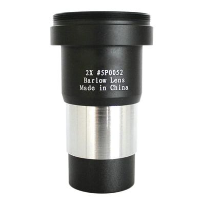 1.25" 31.7mm 2X Lens Fully Multi-Coated Metal with M42x0.75 Thread Camera for Telescope Eyepiece