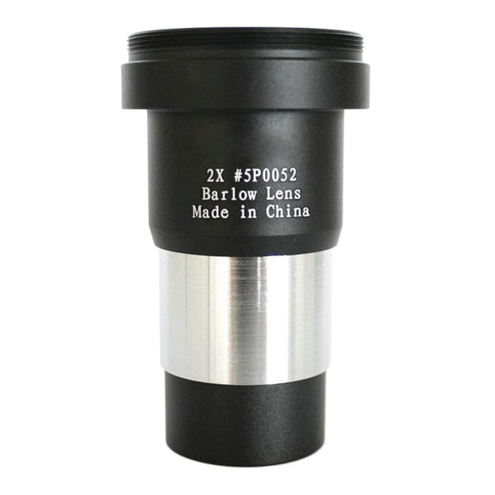 1.25" 31.7mm 2X Lens Fully Multi-Coated Metal with M42x0.75 Thread Camera for Telescope Eyepiece