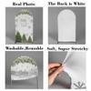 Aerdce Baby It's Cold Outside Arch Backdrop Cover Christmas Theme Stretchy Arched Stands Covers for Xmas Snowflake Party Decorations(Only Cover) view 3