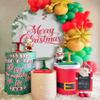 Aerdce Merry Christmas Arch Backdrop Cover Stretchy Arched Stands Covers for Family Holiday New Year Party Decoration Supplies(Only Cover) view 4