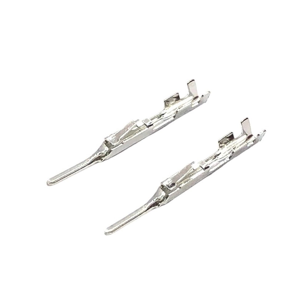 20/50/100/200 Pcs Auto Female Male Crimp Pins Loose Wire Terminal 1376352-1 1123343-1 Fit Compatible Amp Connector DJ624B-0.6A DJ611S-0.7S(Male,50 Pcs)