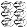 KONTONTY 250pcs Recorder Belts Square Cassette Drive Belts for Cd and Tape Recorders for Maintenance and Repair Needs view 4