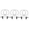 SWOOMEY 6sets Portable Keyed Laptop Lock Notebook Lock Security Cable Computer Cable view 1