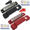 12 Terminal Distribution Block Bus Bar DC 48V 12P Wiring Bars Busbar with Covers + Ring Terminals 1Pcs view 2