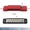 12 Terminal Distribution Block Bus Bar DC 48V 12P Wiring Bars Busbar with Covers + Ring Terminals 1Pcs view 3