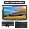 3-Side Zippered Box-Shaped Outdoor TV Cover 41 to 43 Inch Waterproof, 600D Heavy Duty Oxford Weatherproof TV Enclosure Protector, Waterproof Double Zipper Front Flap for Outside Flat Screen 41-43in TV view 2