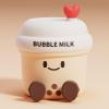Cute Loving Bubble Milk Cup Night Light, 3-Level Dimmable Soft Light, Timed, Rechargeable, Silicone Bedside Touch Lamp, Creates a Cozy Ambiance, Ideal Decoration and Gift for Girls, Women, and Kids view 2