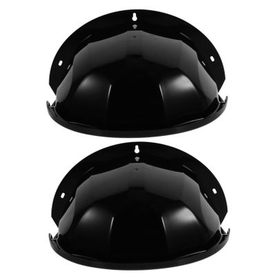 BELLIFFY 2pcs Camera Rain Cover Outdoor Camera Shade Cover Weatherproof Protector Black