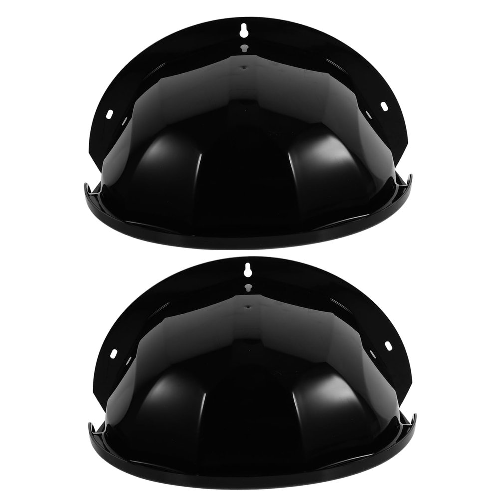 BELLIFFY 2pcs Camera Rain Cover Outdoor Camera Shade Cover Weatherproof Protector Black