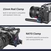 15mm Rod Holder to NATO Clamp, 15mm Rod Clamp Quick Release NATO Clamp Nitze NATO Clamp for DSLR/Mirrorless Camera Rig, Monitor Rig, Follow Focus view 4
