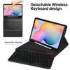 Disonbeir Backlit Keyboard Case for Galaxy Tab S10 Lite/ S10 FE/ S9 FE 10.9", Tab S9/S8/S7 11" Case with RGB Colorful Backlight Detachable Keyboard Cute Candy Color,MintGreen+White view 2