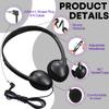 MKDTNJT Bulk Headphones 100 Packs for Kids School Classroom,Wholesale Class Set Headphones for Students Children Teens Boys Girls and Adult (HTC002,Black) view 3
