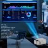 4k HD Portable Projector with 5.4, Same Screen, Electric Focus, for Android 13, Portable Projector, Compact Projector (US Plug) view 2