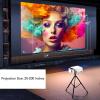 4k HD Portable Projector with 5.4, Same Screen, Electric Focus, for Android 13, Portable Projector, Compact Projector (US Plug) view 3