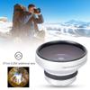 0.25X Super Fisheye Additional Lens for 37mm Caliber Camera Lenses,Suitable for Macro Close Up 12.5X Macro Lens view 4