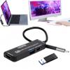 4K HDMI Video Capture Card with USB3.0&100W PD, HDMI to USB/USB C Supports 4K@60Hz Input and 1080P Output HD Live and Record Video Audio Game MS2130 for Sessions Courses Gaming Live Broadcast Record view 1