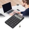 GOTOTOP 29 Keys Calculator Number Pad Keyboard, 2.4GHz Ergonomic Design with Solar Panel, X Architecture, for Laptops, Banks, Schools, Companies view 2