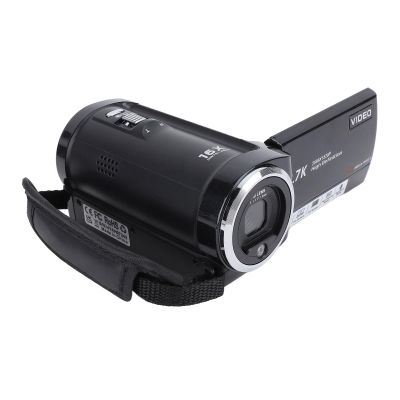Fockety Digital Video Camera, 2.7K Camcorder 50MP 16X, 2.8in 270 Degree Rotation Screen, 32GB Card and Two Batteries, Fill Light and USB Port for, Great for Traveling and Meetings