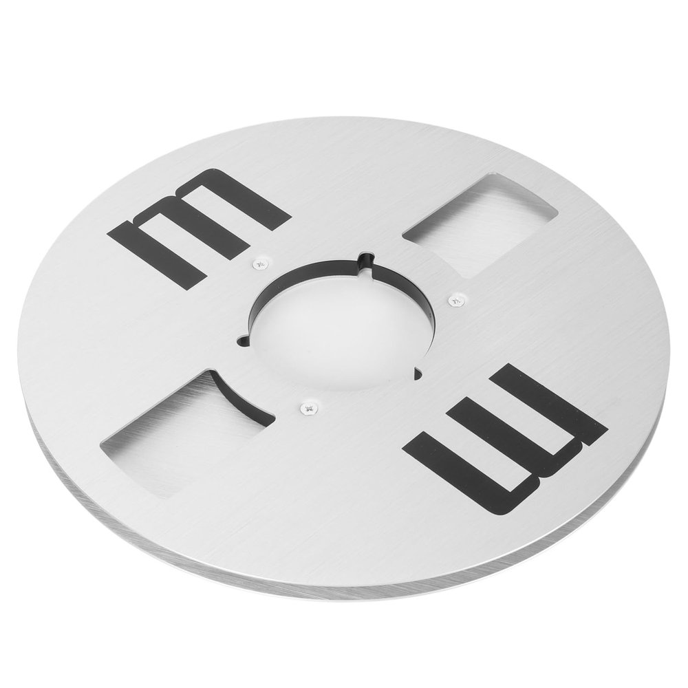 10.5 Inch Open Reel Takeup Reel, Aluminum Alloy Tape Reel for 1/4 Inch Tape Recorder, Universal Sound Tape Reel with 4 Holes, Great Sound Quality, High Output Power with Low Noise