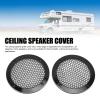 2Pcs 2.76in Universal Speaker Grills, Round Ceiling Speaker Grill Mesh Cover for Car Speakers, Sound Boxes, 92mm OD, 70mm ID (Black) view 2