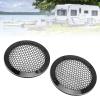 2Pcs 2.76in Universal Speaker Grills, Round Ceiling Speaker Grill Mesh Cover for Car Speakers, Sound Boxes, 92mm OD, 70mm ID (Black) view 3