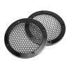 2Pcs 2.76in Universal Speaker Grills, Round Ceiling Speaker Grill Mesh Cover for Car Speakers, Sound Boxes, 92mm OD, 70mm ID (Black) view 4