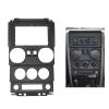 OLKUTIVQ 9 Inch Car Radio Fascia Compatible for Wrangler Rubicon 2008 2009 2010 Video Panel Player Audio Dash 2 Din Frame Dashboard Mount Kit(4WD,Fascia) view 2