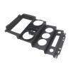 OLKUTIVQ 9 Inch Car Radio Fascia Compatible for Wrangler Rubicon 2008 2009 2010 Video Panel Player Audio Dash 2 Din Frame Dashboard Mount Kit(4WD,Fascia) view 4