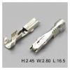 100Pcs Brass Pre-tin Plated Female Crimp Terminals Splice Pins Fit Compatible TE Econoseal III D-N-O Connectors 171662-1 view 3
