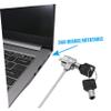 TINEASUR 2sets Laptop Lock Security Cable Portable Keyed Lock for Laptops Fit for Home and Office Use Easy to Install Strong Against Theft view 3