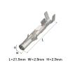 50-200Pcs 02092103 Auto Wiring Terminal Fit Compatible Elcetric G338 G405 Crimp Loose Pins Loose p/Lug Socket DJ222C-2.3B DJ212C-2.3B(Male Terminal,Package 50Pcs) view 2