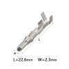 50-200Pcs 02092103 Auto Wiring Terminal Fit Compatible Elcetric G338 G405 Crimp Loose Pins Loose p/Lug Socket DJ222C-2.3B DJ212C-2.3B(Male Terminal,Package 50Pcs) view 3
