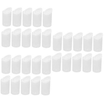 TINEASUR 90pcs Transparent Film Canisters for Camera Film Storage Easy Use Organizers for Small Items Great for Photography and Craft Supplies