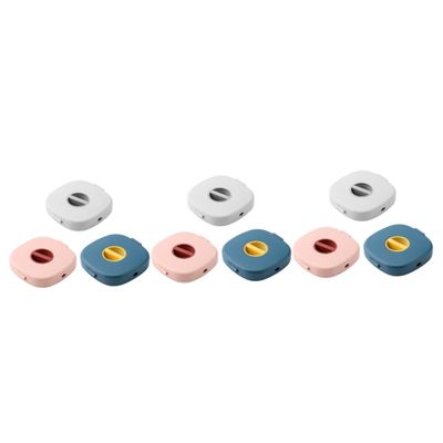 BELLIFFY 9pcs Phone Charging Cable Storage Boxes Compact Rotating Cable Organizer for Tidy Desk