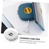 BELLIFFY 9pcs Phone Charging Cable Storage Boxes Compact Rotating Cable Organizer for Tidy Desk view 3