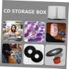 SECFOU 4pcs Cd Storage Containers Empty Dvd Holder Ample Capacity for Discs Portable and Practical Design for Bookshelf and Desktop Organization view 3