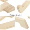 HOMOCONO 2pcs Portable Laptop Holder Wooden Laptop Stand Desk Holder Cooling Tray view 4