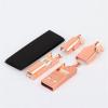 LEOSP Brass Gold/Rose Plated USB Connector USB A+USB B Type A-B Plug for DIY USB Cable(Red) view 3