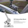Marine VHF Antenna Mounts, Adjustable Base Mounts Ratchet, Adjustable Base VHF Antenna Mount, 3.7 x 2.5 Inch, Dual Ratchet, 316 Stainless Steel, for Boat Yacht Marine view 2