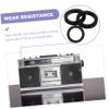 BELLIFFY 15 Pcs Cassette Tape Machine Rubber Belt Cassette Deck Belts for Recorder Repair view 2