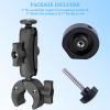 Starlink Mini Mount, Adjustable Pole Clamp Mount for Starlink Mini Accessories, with Multi-Use Starlink Mini Tripod Adapter - 1/4"-20 and 3/8"-16 Threaded, for RV Ladders Campers Guardrails Roof Rack view 4