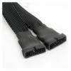 Chunsu Mainboard 19Pin/20Pin USB 3.0 Y Splitter Extension Cable Female to Male Motherboard 20Pin Front Panel Cable Adapter-12cm view 4