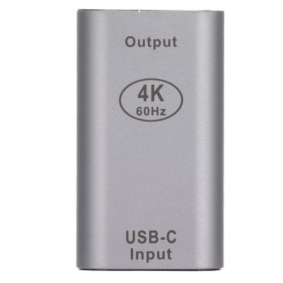 ANGGREK Type C to HD Multimedia Interface Adapter, 4K at 60Hz Aluminum Shell Video Converter for X OS Support 8/10/12 Bits Color Display Depth with Mirror Extend (Type-C Female
