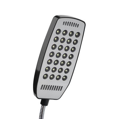 Hyuduo 28 LED Laptop Light Flexible Gooseneck Mini USB Charging Portable Reading Light Computer Lamp with Switch Easy to Use Ideal for Students Travelers Office Workers (Black)